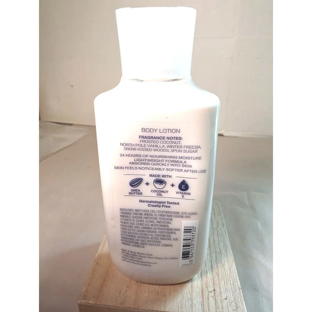 New Bath & Body Works Frosted Coconut Snowball Lotion 8oz